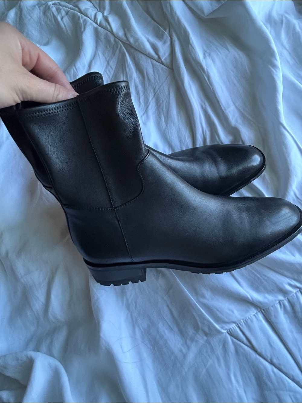 Loeffler Randall Black Leather Ankle Boots - Picture 7 of 7